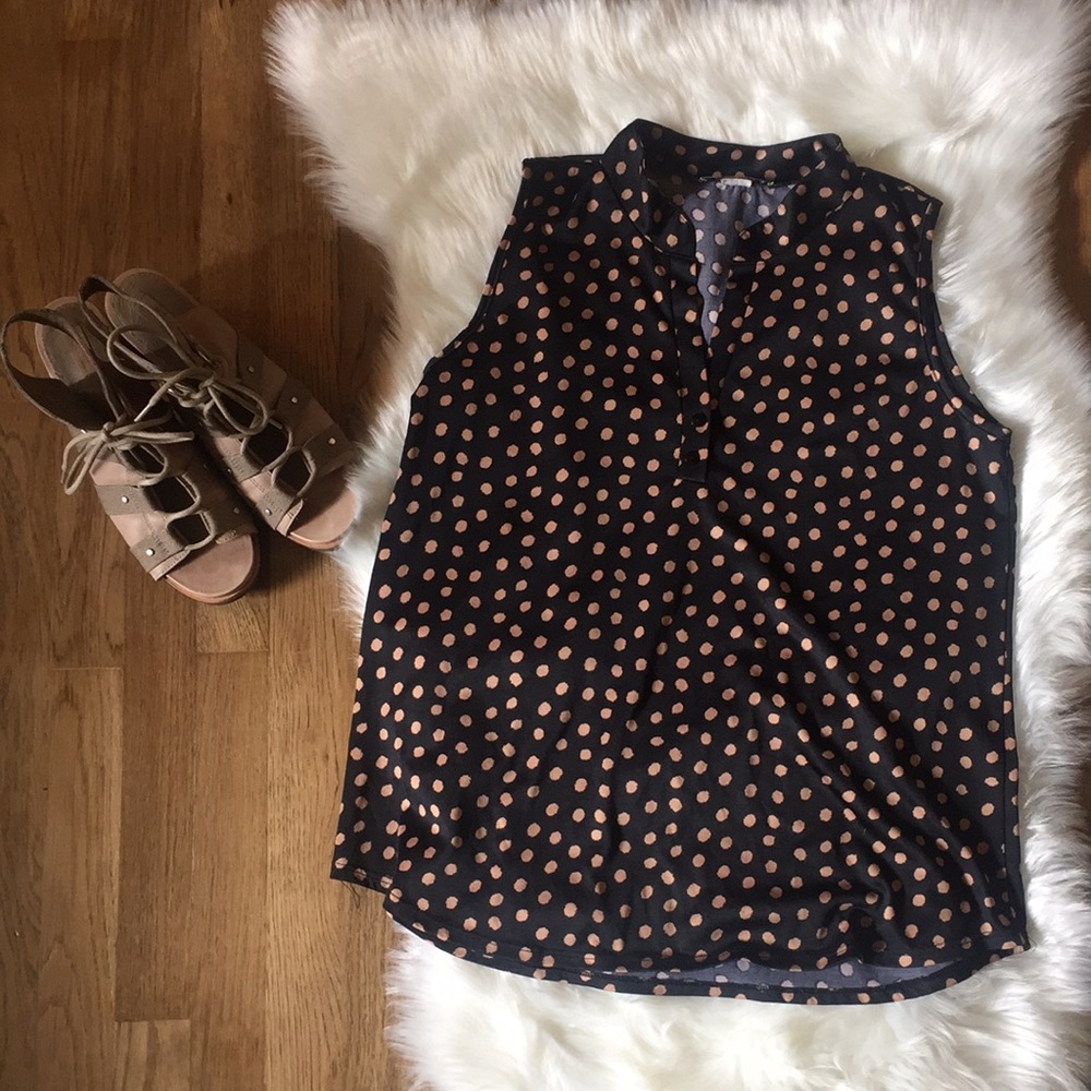 Polka dot blouse